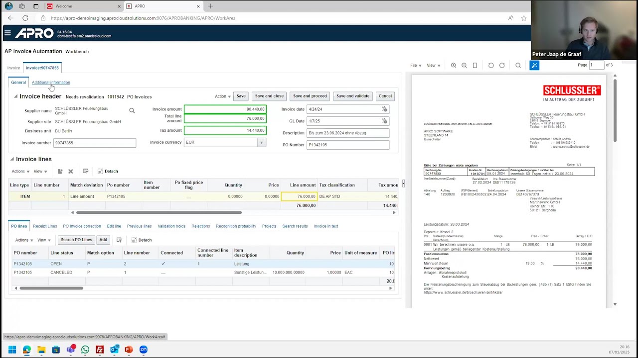 Demo: eInvoicing in Oracle Financials to comply with global mandates on ...