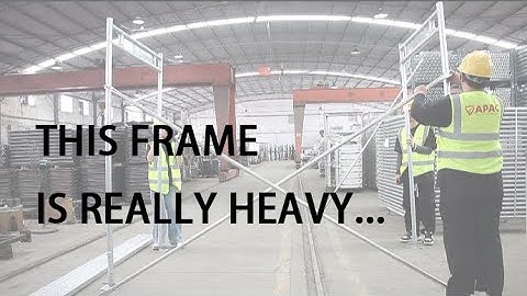 Set Up Frame Scaffolding Training Video - Frame Scaffolding