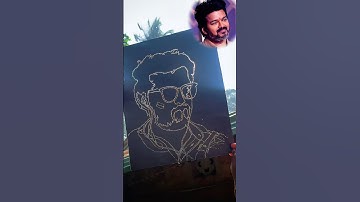 Drawingn Vijay Thalapathy Superstar 💪😍 #shorts #drawing #vijay #trend #Viral