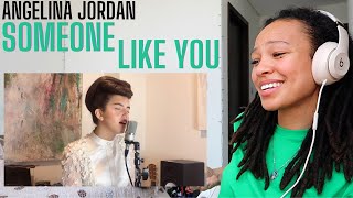 She's got that SOUL | Angelina Jordan - Someone Like You [REACTION]