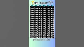 😄Extremely Hard: Find The Word "Fanny". #findthedifference #youtubeshorts #shorts #trending #viral