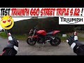#Moto Vlog 122 : TEST TRIUMPH STREET TRIPLE 660 S A2 / LE COUP DE COEUR A2!😍