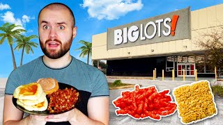 I Only Ate BIG LOTS Food For 24 HOURS CHALLENGE!