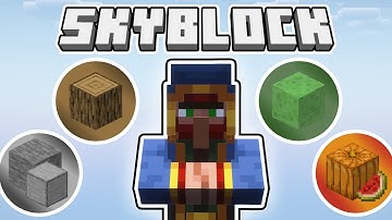 I made 5 Farms to get Wandering Traders in Skyblock!
