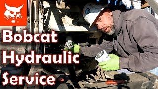 Bobcat Hydraulic Oil and Filter Change on M-series loaders