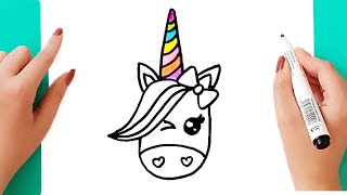 how to draw a unicorn easily | drawing a unicorn