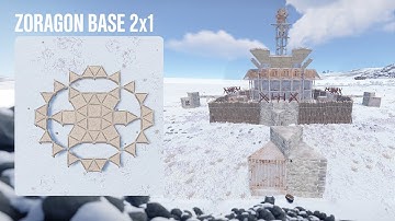 🔥 STRONGEST 2x1 Rust Base 2025 – (Bunker, Open Core, Widegap)