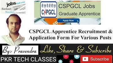 CSPGCL Apprentice 2020 | Recruitment & Application Form For Various Posts
