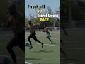 44 years old Terrell Owens runs 4.42 vs Tyreek hill