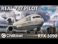 Chillblast built my ULTIMATE flight sim rig! | PMDG 737 Test Flight with a Real 737 Captain