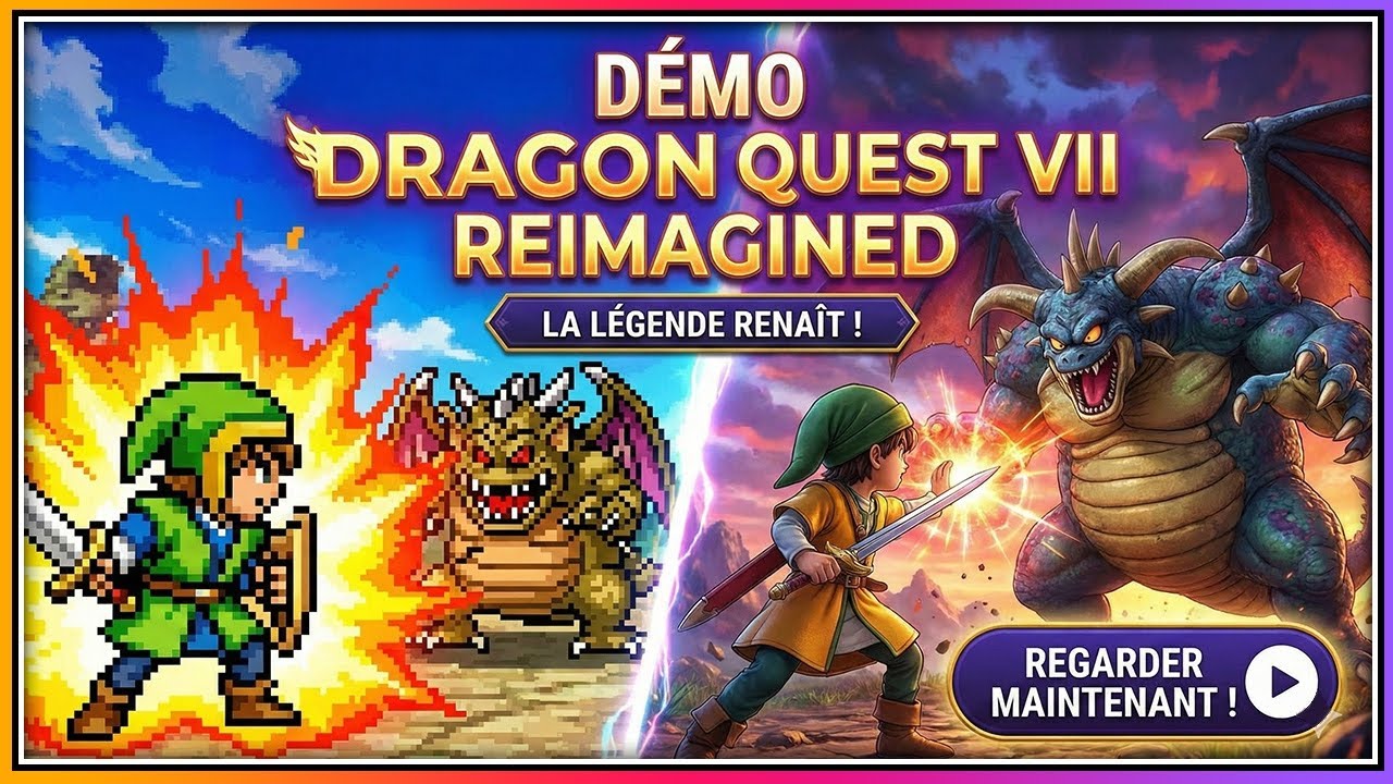 Live découverte Démo Dragon Quest VII Reimagined sur Xbox Series X
