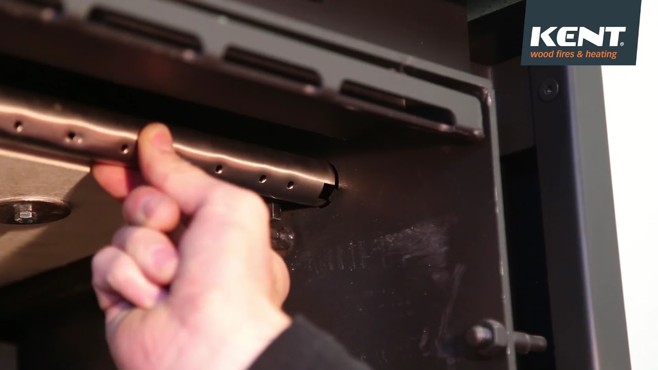 How To Install The Air Tube On A Kent Wood Fire - KWF299-6905 - YouTube