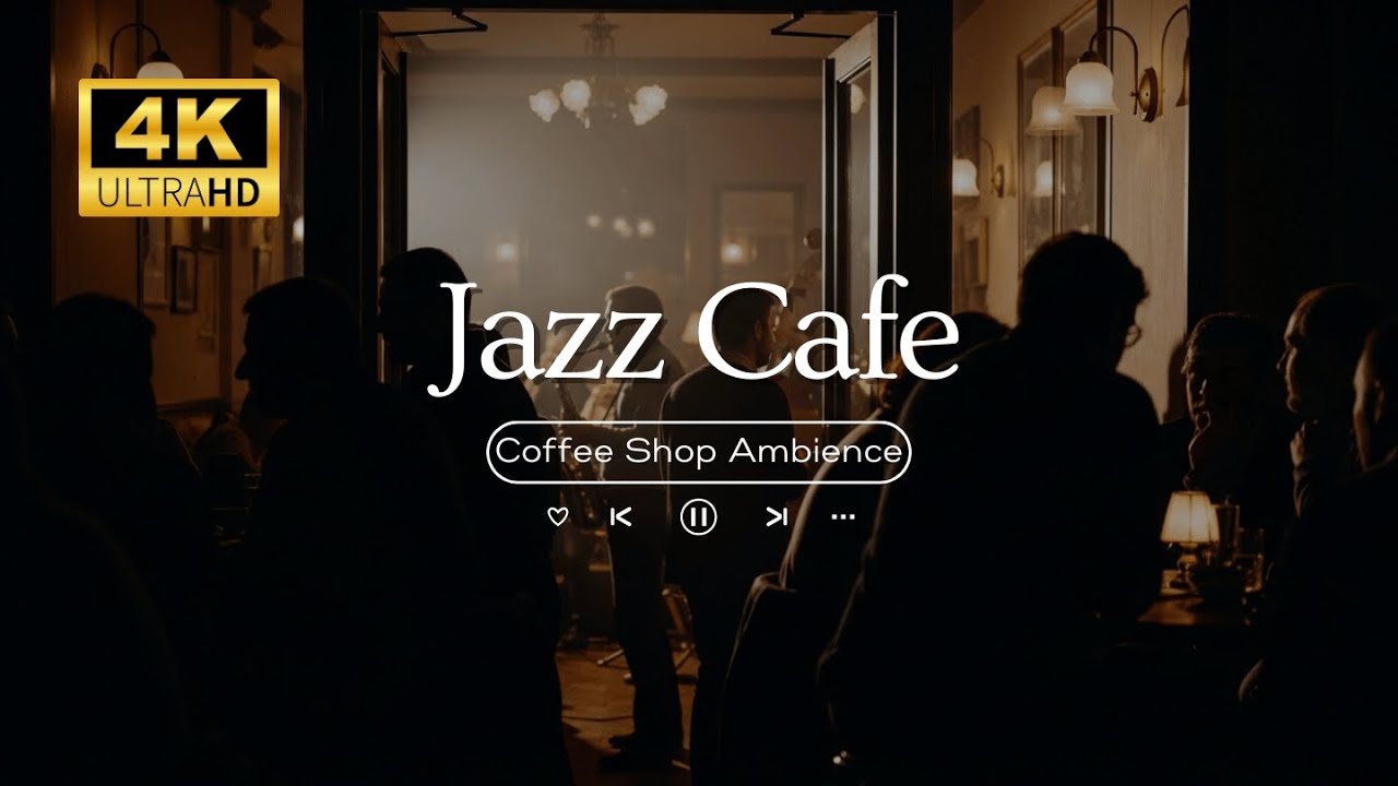 Rainy Day Street Jazz At Cozy Outdoor Coffee Shop - Vintage Vibes & Smooth Jazz For