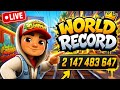 Live subway surfer| Best player 🇫🇷 on va le battre le record 😁