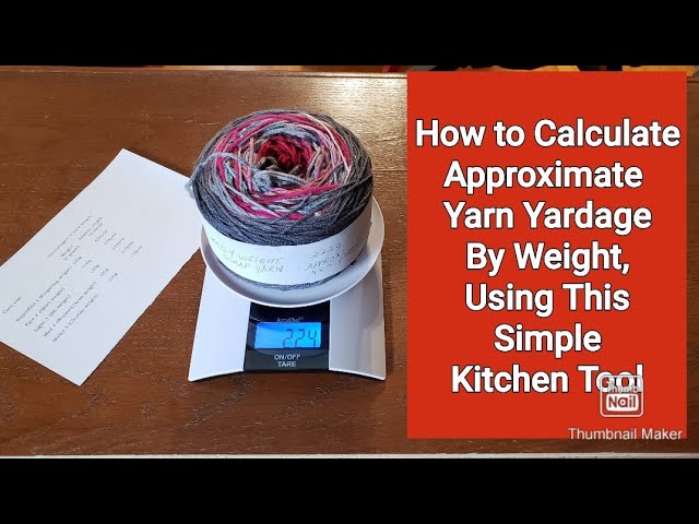 Kitchen Scale as a Knitting Tool: Weigh the Options - Jill Wolcott Knits