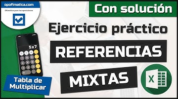 🟡 Ejercicio de Referencias mixtas - Tabla de multiplicar (Curso Excel basico) ( ✅ Con soluciones)
