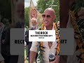 Dwayne "The Rock" Johnson receives a touching gift from a fan