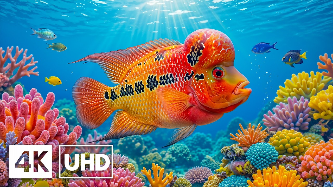 The Best 4K ULTRA HD Aquarium Experience – Peaceful Sea Creatures in the Deep Blue Ocean