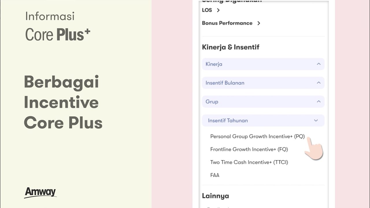 Berbagai Incentive Core Plus - YouTube