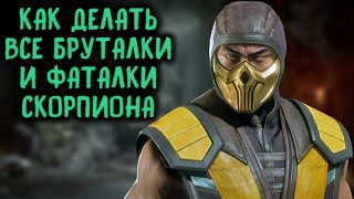 Mortal Kombat Скорпион как делать все фаталити и бруталити в Мортал Комбат 11 Scorpion Fatality