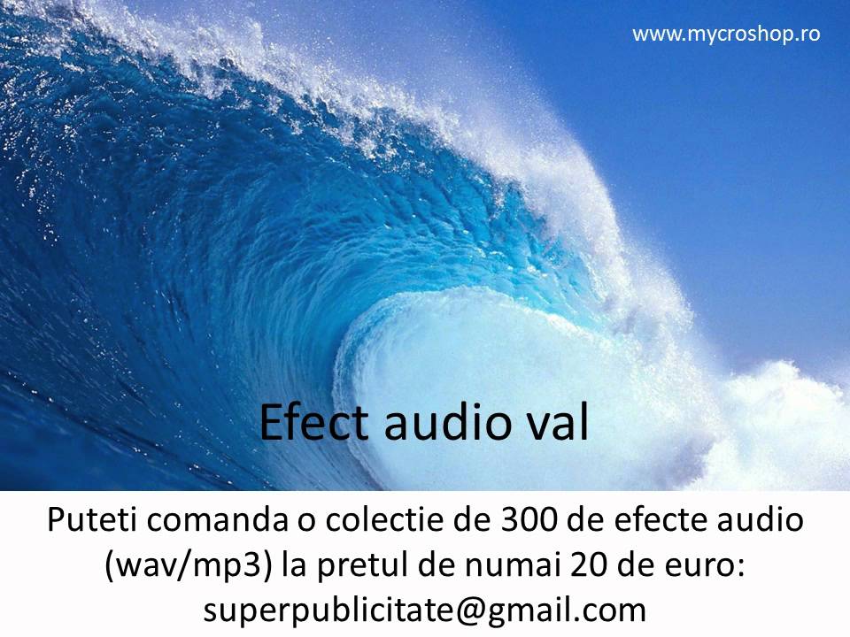 Wave sound effects Efect audio val YouTube
