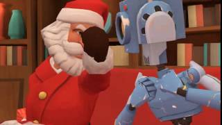 Santa Claus Force Chokes Robot/Grounded