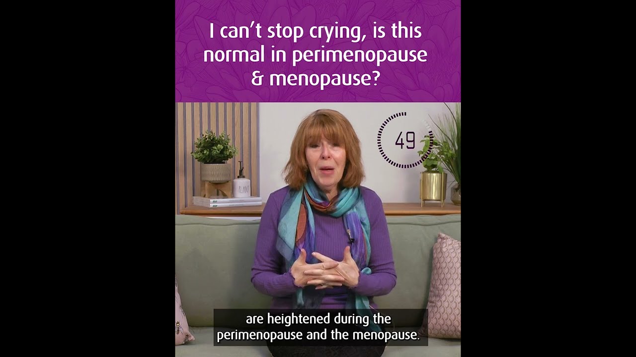 I can't stop crying, is this normal in perimenopause & menopause? YouTube