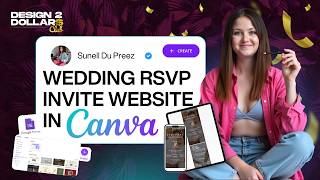 Celebrity Create a Wedding RSVP Website in Canva + Embed Google Forms | Design2Dollars Net Worth