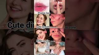 Perfect Face Combo 💕 Plump Lips + Cute Dimples = Killer Smile 😍 #GlowUp #Aesthetic