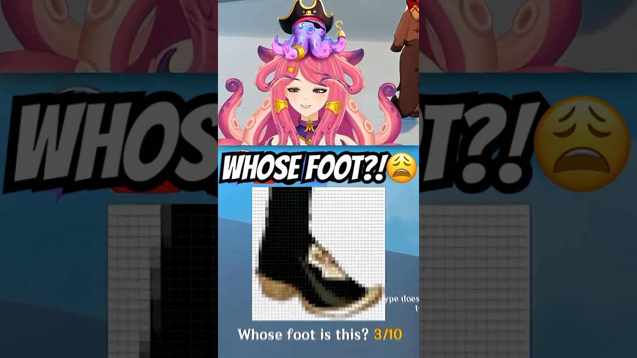 WHOS THAT FOOT-ÉMON pt2 #genshinimpact #envtuber #genshinfeet #miliastrawonderland #vtuber