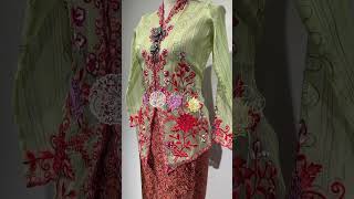 Kebaya Elvedina Light Green Kasa Rubia - Royal Kebaya