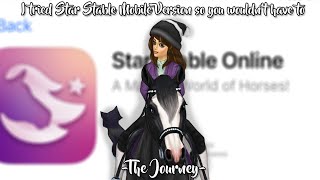 #StarStableOnline I tried Star Stable Mobile so you wouldn't have to ~The Journey~