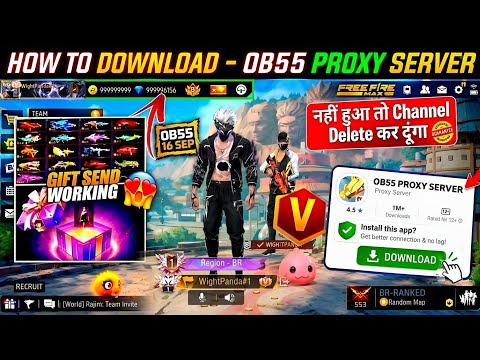 HOW TO DOWNLOAD PROXY SERVER IN FREE FIRE, HOW TO USE PROXY SERVER IN FREE FIRE, VIP PROXY SERVER