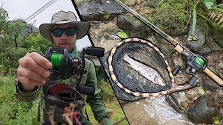 TROUT FISHING IN ASTURIAN RIVER WITH BFS || SUCCESSFUL CHANGING SPOONS