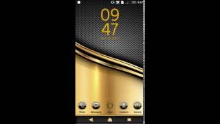 Carbon Gold Theme for SONY XPERIA devices screenshot 3