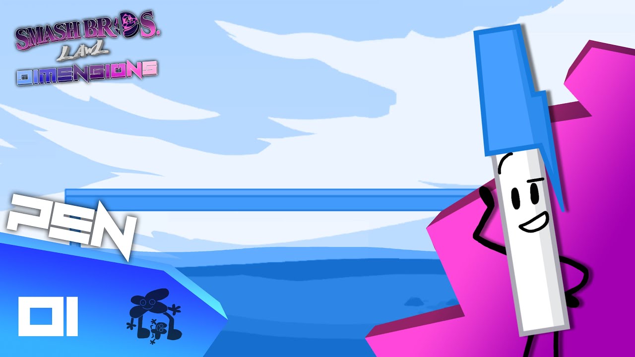 Smash Bros. Lawl Dimensions Moveset - Pen (Battle For Dream Island)