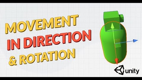 Move and rotate the object in direction of movement! Unity basics.