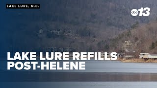 Lake Lure refills post-Helene
