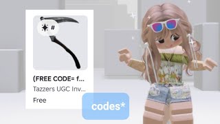 Free ugc | flex ugc codes | #roblox #freeugcroblox #codes 