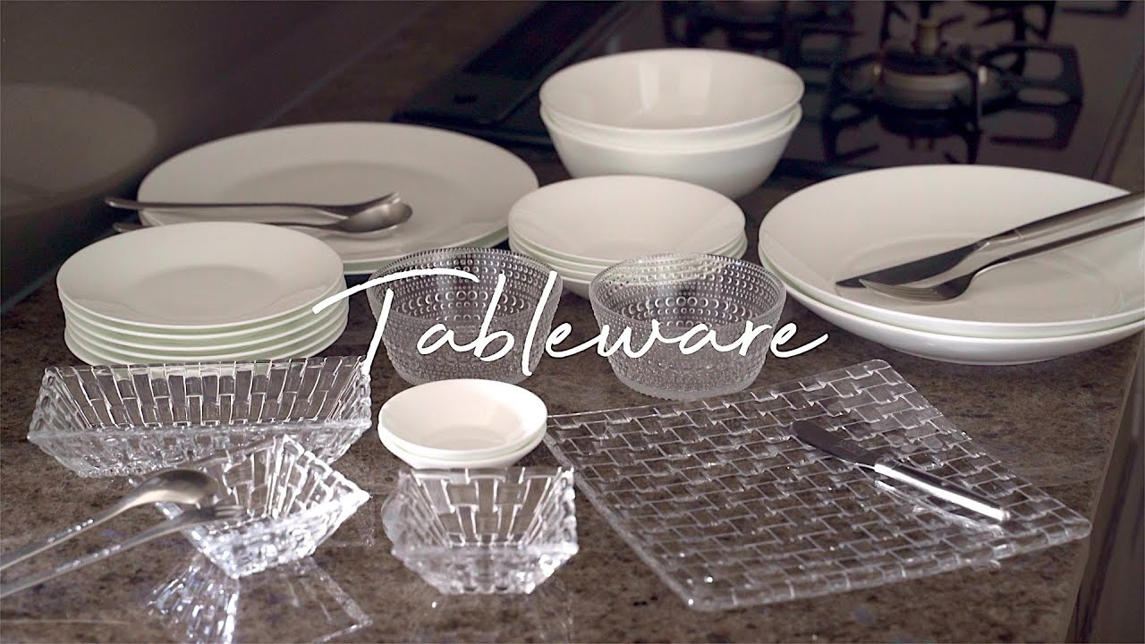 食器紹介 シンプルなテーブルウェア 二人暮らし 丁寧な暮らしに憧れる主婦 Vlog Youtube