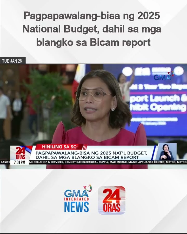 Pagpapawalang-bisa ng 2025 National Budget, dahil sa mga blangko sa Bicam report | 24 Oras