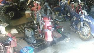 My $45 1964 ca77 honda dream.  It runs!