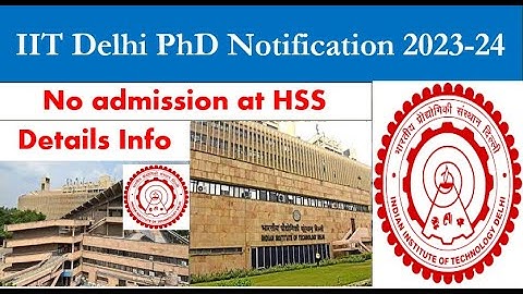No admission In IIT Delhi at HSS Dept. 2023 Spring Semester #surajitjalik