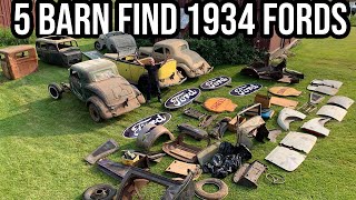 Massive 1934 Ford Collection Buyout - 5 Cars and Tons Of Parts!!!
