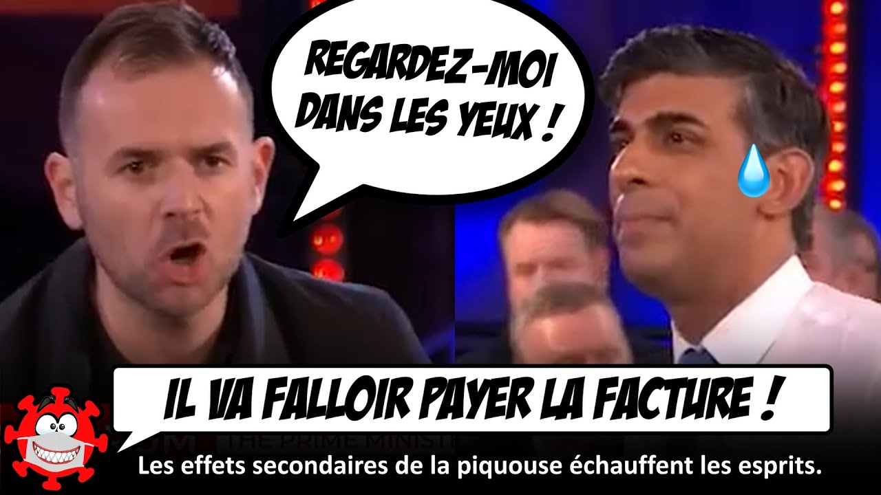 ⁣Échange EXPLOSIF entre une victime des effets secondaires du vaxx et le 1er ministre ?? Rishi Sunak.
