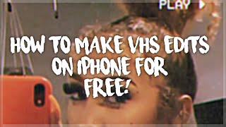 HOW TO MAKE A VHS EDIT ON IPHONE FOR FREE! screenshot 5
