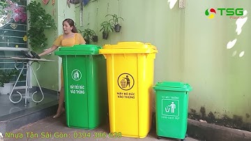 Thùng Rác Nhựa 240 Lít