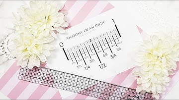 How To DRAW STRAIGHT LINES USING A RULER | The Anatomy of an INCH | Scrapcraftastic