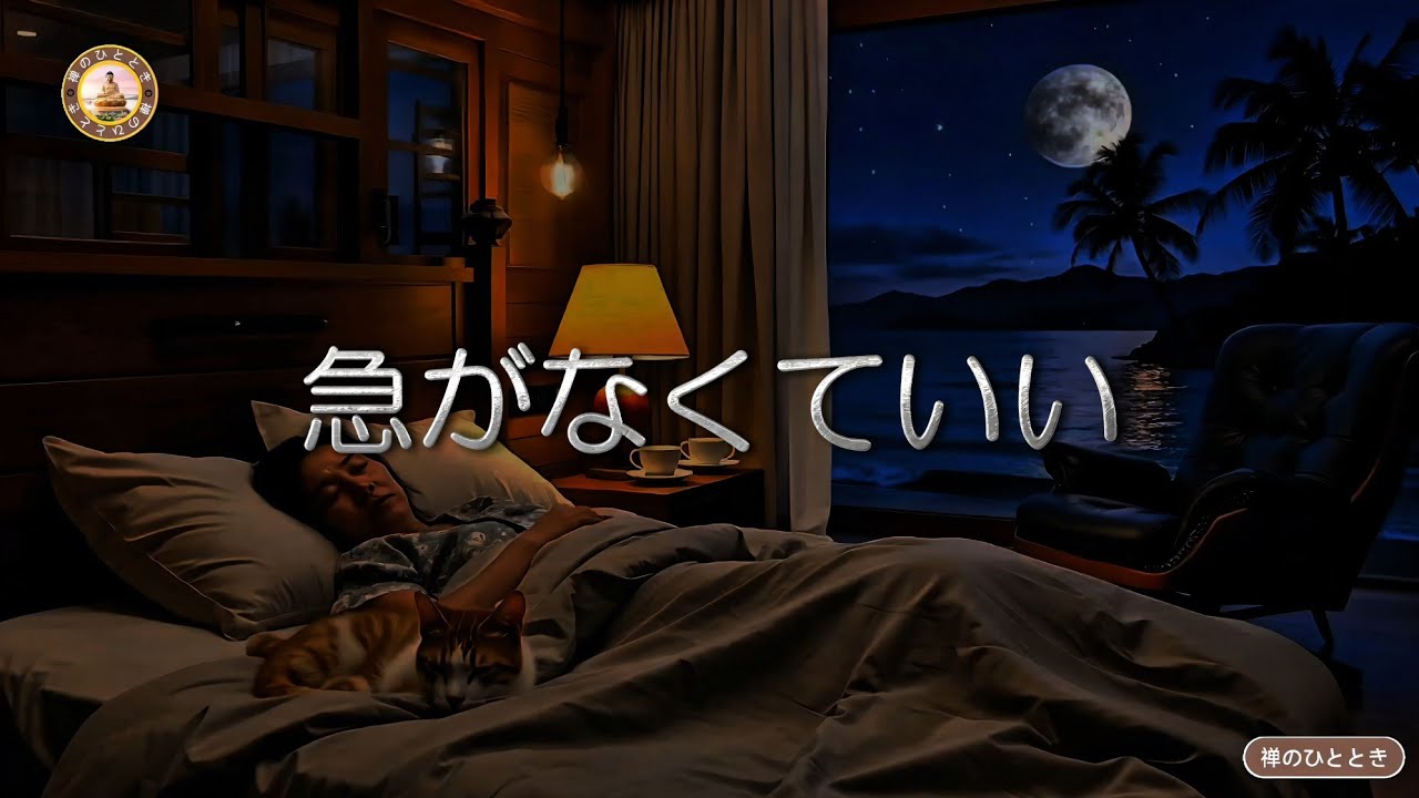 眠る前の禅｜急がなくていい。焦り続けた心をそっと緩める静かな夜