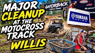 MAJOR CLEAN UP AT THE MOTOCROSS TRACK WILLIS